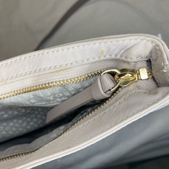 Kate Spade Nylon Crossbody Beige Taupe callouts listed - Picture 12 of 14